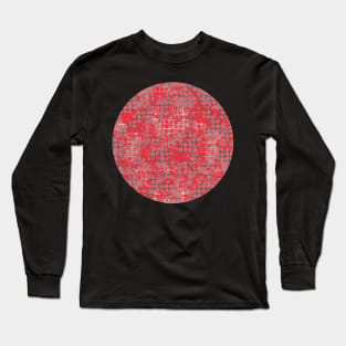 Modern abstract distressed texture digital Long Sleeve T-Shirt